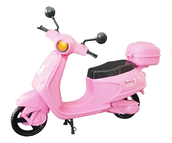 King Toys Beauty Motorcycle Mini Scooter Bebekli - Resim 10