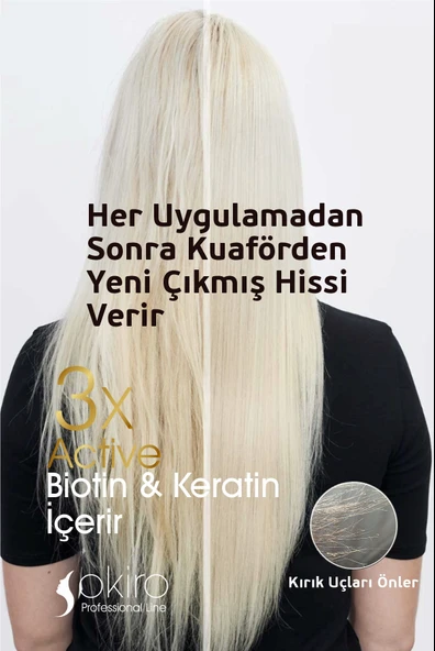 Okiro Besleyici Onarıcı Düzleştirici Keratin ve Biotinli Saç Bakım Sütü 250 Ml. - 6