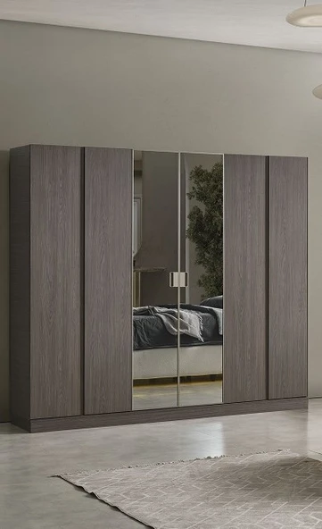 HERMES MDF 6 KAPAKLI DOLAP ürün görseli 1