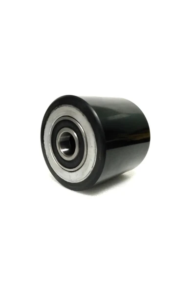 Rolwal 80x70 mm. Siyah Poliüretan Transpalet Tekerleği - 1