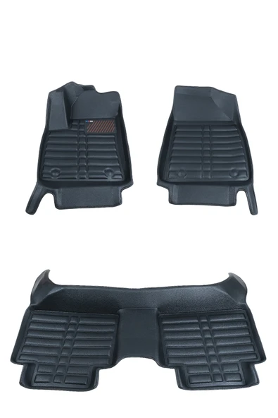 5D Dikişsiz (press) Deri Havuzlu Paspas Siyah MG HS 2018-2024 ile uyumlu - 4