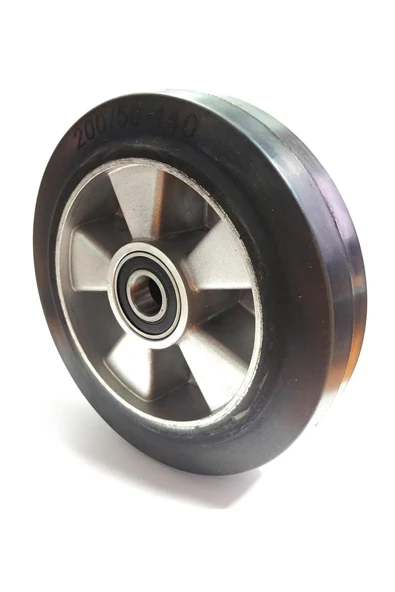 Rolwal 200x50 mm. Kauçuk Transpalet Tekerleği