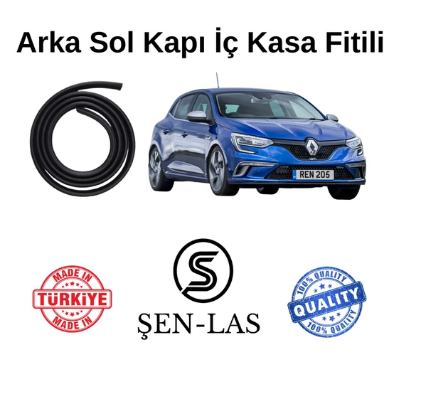 Renault Megane 4 GT Şen-Las Sol Arka Kapı Fitili ŞL3304 - 1