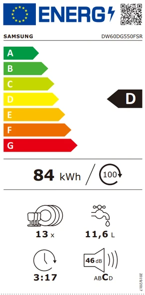 Samsung DW60DG550FSRTR D 5 Programlı 13 Kişilik Bulaşık Makinesi - Resim 4
