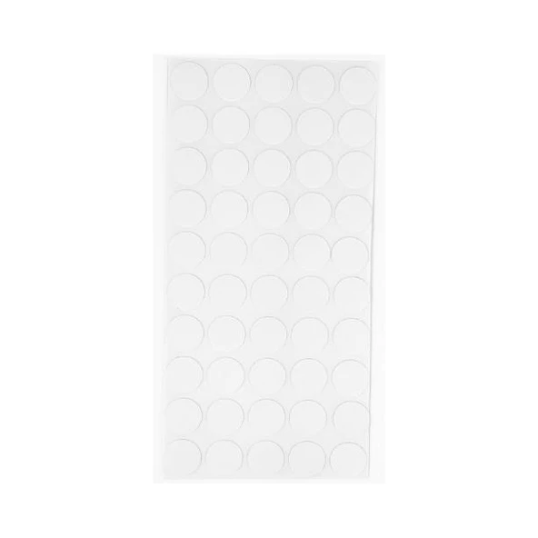 Furndiy Kendinden Yapışkanlı Vida Tapası Beyaz 21 mm Yuvarlak 50 Parça - 1
