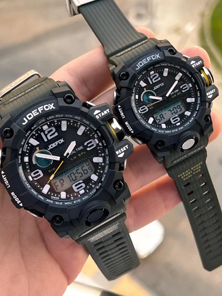 Joefox Digital Ve Analog Çiftlere Özel 2 Yıl Garantili 3 Atm Suya Dayanıklı Çift Kol Saati JE.CFT.02 - 2