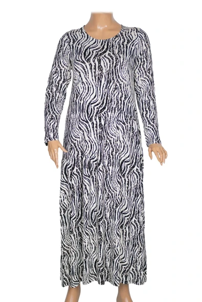 Barem Kadın Funda Belden Basene Büzgülü Penye Siyah Elbise D54