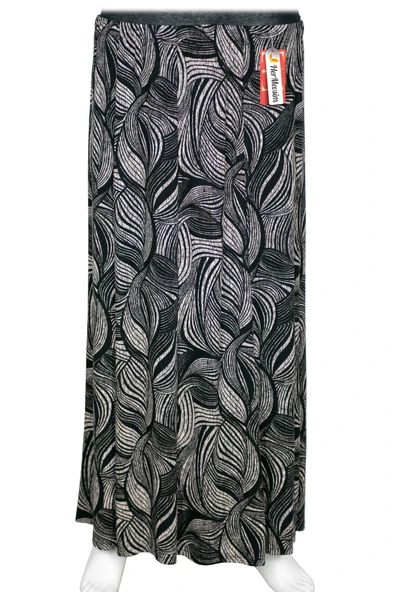 Hesna Kadın Betül 8 Parça Lastikli Astarsız Siyah Etek Desen 48 ürün görseli