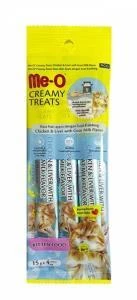 Me-O Creamy Treats Kitten Tavuklu Cigerli ve Keçi Sütlü Yavru Kedi Ödülü  4x15gr ürün görseli 1