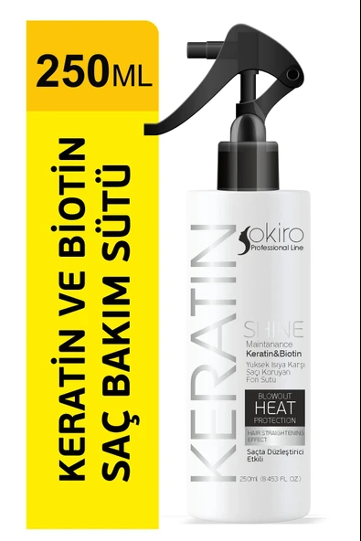 Elose Besleyici Onarıcı Düzleştirici Keratin ve Biotinli Saç Fön Sütü 250 Ml. - 7