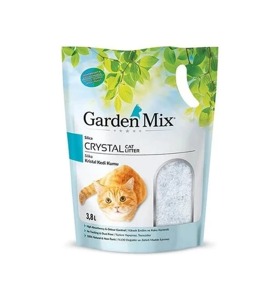 Garden Mix Silika Kristal Jel Kedi Kumu 3.8 Lt - 1