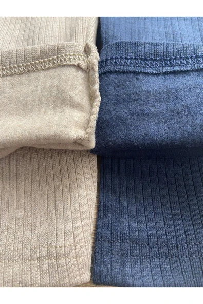 Fitilli Şardonlu Çocuk Tayt 4'lü Takım - 2