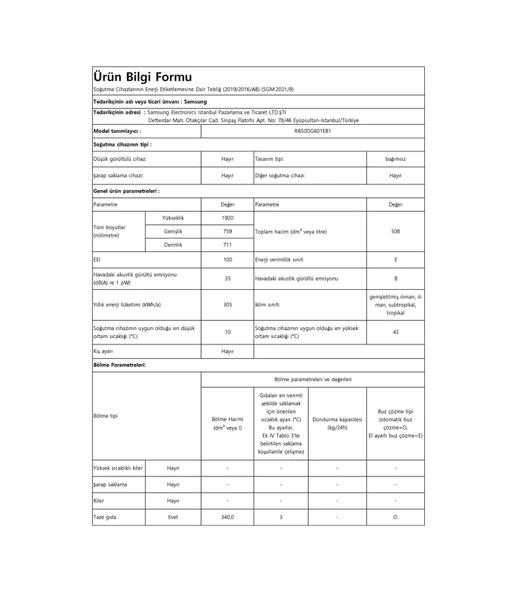 Samsung RB50DG601EB1TR 508 L Kombi No Frost Buzdolabı - Resim 8