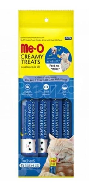 Me-o Tavuk ve Ciğer Keçi Sütlü Kedi Ödül 60 gr ürün görseli 1