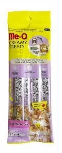 Me-O Creamy Treats Kitten Ton Balığı ve Keçi Sütlü Yavru Kedi Ödülü 4x15gr ürün görseli 1