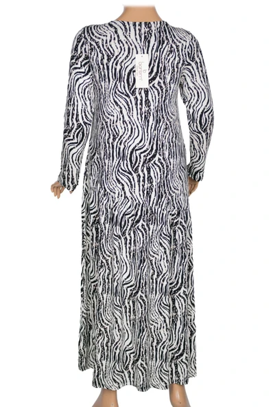 Barem Kadın Funda Belden Basene Büzgülü Penye Siyah Elbise D54 - 3