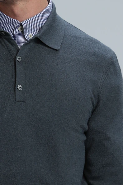 Lufian Marnı Erkek Kazak Petrol - 3