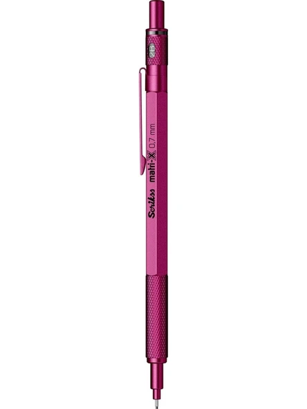 Scrikss Matri-X Versatil 0.7 mm Metalik Pembe Şeffaf Ambalaj 5598 - Resim 2