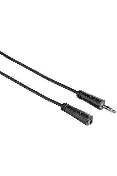 Hama Hm.200724 3.5mm - 3.5mm Soket Stereo 3m Ses Kablosu Siyah ürün görseli