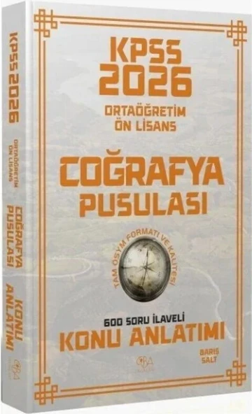 2026 KPSS Lise Ortaöğretim Ön Lisans Coğrafya Pusulası Konu Anlatımı CBA Yayınları ürün görseli