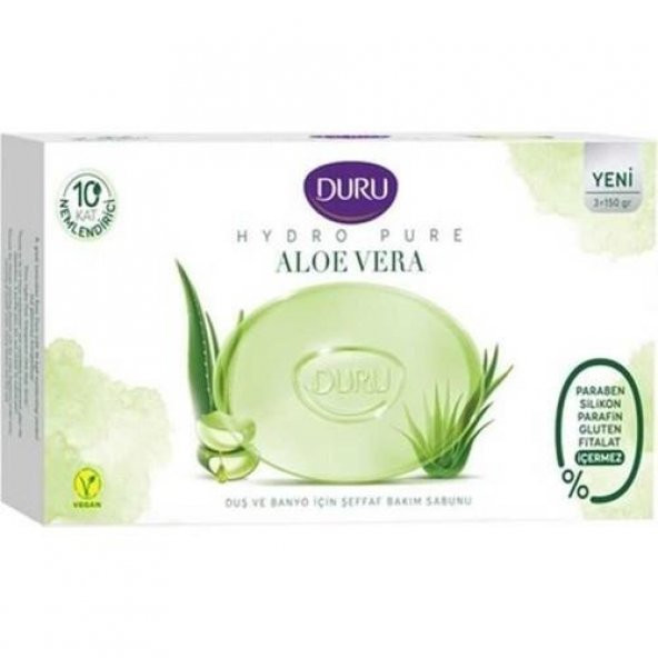 Duru Duş Sabunu Hydra Pure Aloe Vera 3x150 Gr