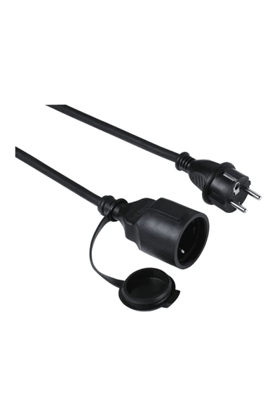 Hama Hm.137240 Ip44, 5m, Dış Mekan Uzatma Kablosu Siyah