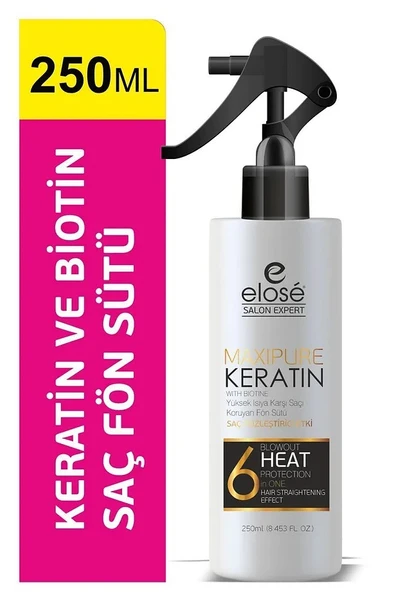 Elose Kırıklara Karşı Etkili Besleyici Onarıcı Keratin ve Biotinli Saç Bakım Fön Sütü 250 ml. - 7