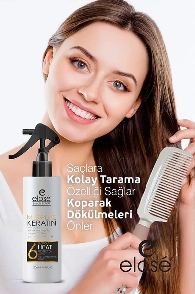 Elose Kırıklara Karşı Etkili Besleyici Onarıcı Keratin ve Biotinli Saç Bakım Fön Sütü 250 ml. - 5
