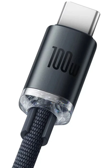 Baseus Crystal Shine 100w Usb To Type-c Hızlı Şarj Kablo 1.2 Mt (siyah) - 2