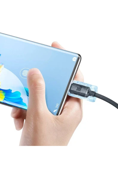 Baseus Crystal Shine 100w Usb To Type-c Hızlı Şarj Kablo 1.2 Mt (siyah) - 3