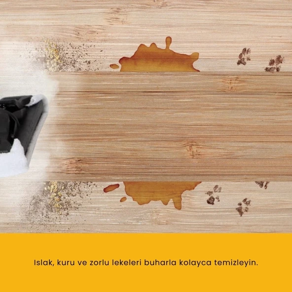 Mieco Stella Deluxe  5 Bar/ 2100W / Çok Fonksiyonlu 20 Parça Buharlı Temizleme Makinası - Beyaz - Resim 10