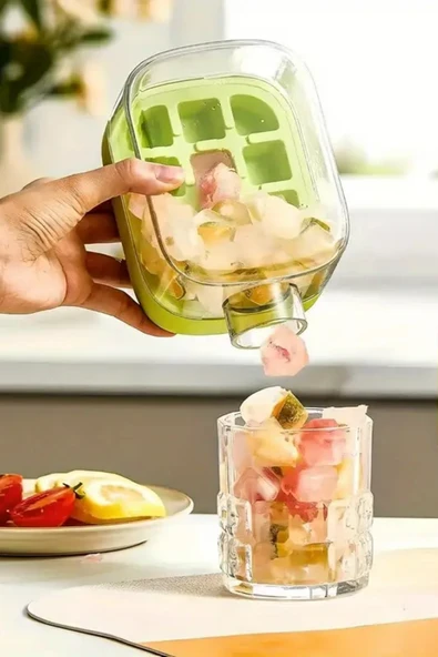 Tilbe Home Yeni Nesil Pipetli Buz Kalıbı Matara Retro Buz Kalıbı Su Şişesi Kapaklı Taşınabilir Buz Küpü 500ml - 2