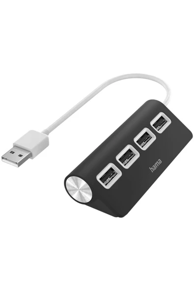 Hama 4 Ports USB 2.0 480 Mbit/s USB Hub Siyah - 2