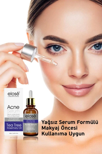 Elose Rosemary Oil Çay Ağacı Yağı Akne ve Siyah Nokta Cilt Bakım Serumu 50 ml. - 3