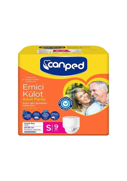 CANPED KÜLOTLU HASTA BEZİ S BEDEN 36 ADET ürün görseli