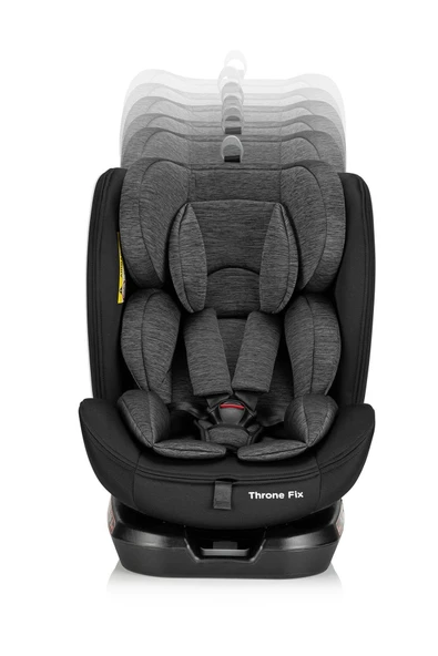 Kanz ThroneFix 360 Derece Dönebilen 0-36 kg Oto koltuğu Siyah - 3