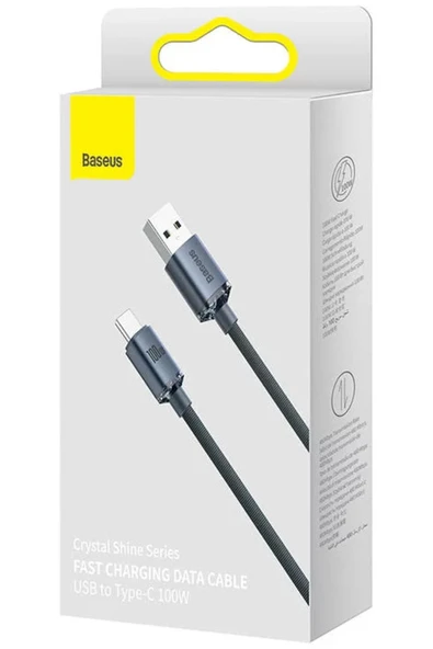Baseus Crystal Shine 100w Usb To Type-c Hızlı Şarj Kablo 1.2 Mt (siyah) - 4