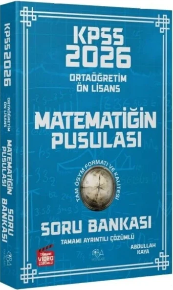 2026 KPSS Lise Ortaöğretim Ön Lisans Matematik Matematiğin Pusulası Soru Bankası CBA Yayınları ürün görseli