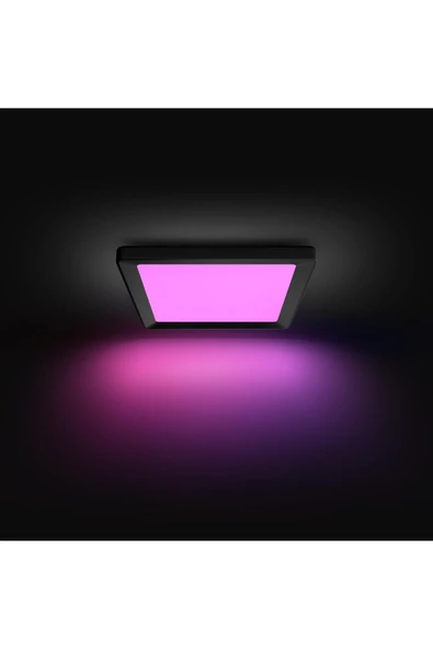 Philips Hue Tento Siyah Sıva Üstü RGB Akıllı LED Panel Tavan Armatürü 30x30cm 1340 Lumen - 4