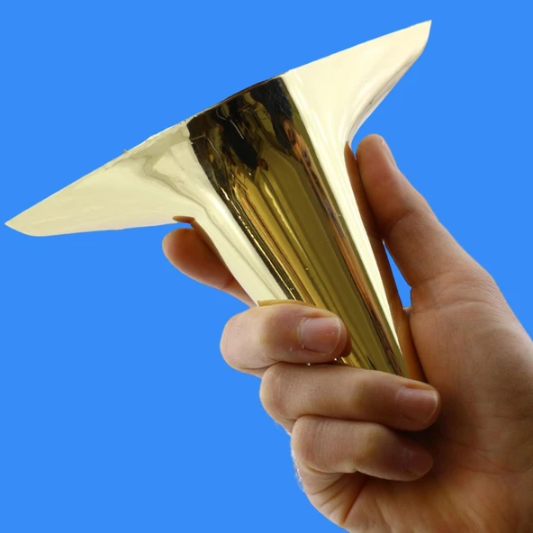 Aspen Mobilya Kanepe Sehpa Puf Koltuk Ünite Ayağı Gold Altın Baza Ayak 12 Cm (4 ADET) - 5