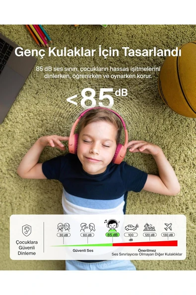 Belkin SoundForm mini Kablosuz Çocuk Kulaklığı - 7