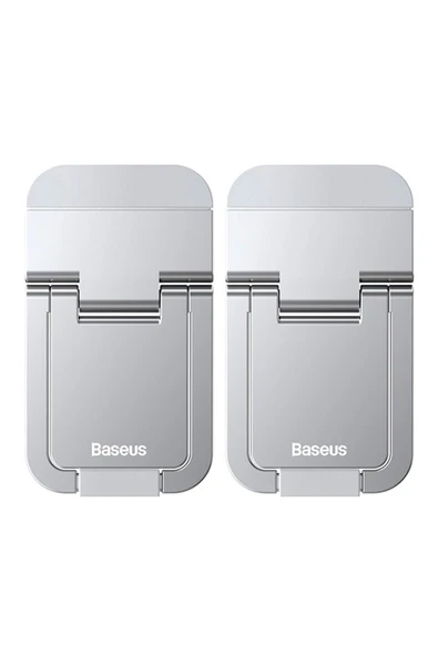 Baseus Katlanabilir Portatif Macbook Dizüstü Bilgisayar Laptop Stand Ayağı Gümüş - 3
