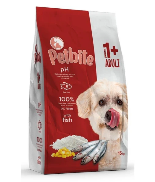 Petbite Yetişkin Köpek Maması Balık Etli 15 Kg