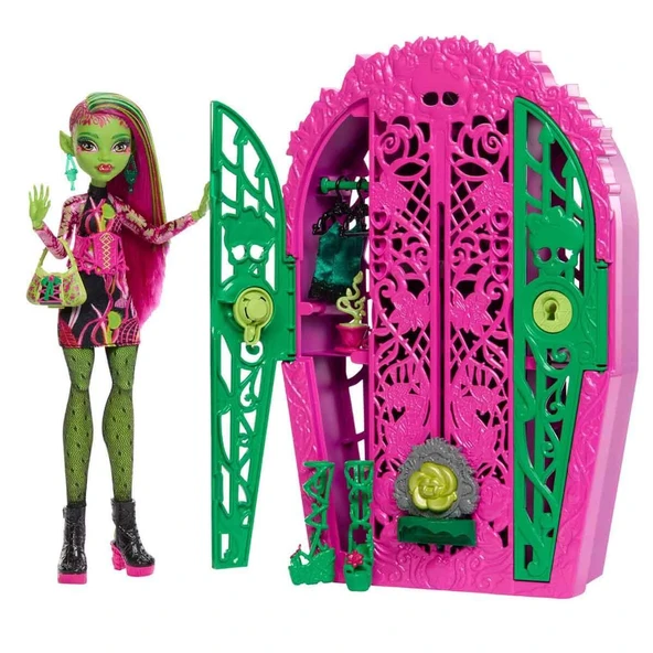Orjinal Monster High Bebekleri Monster Garden Mysteries Gizemli Arkadaşlar Monster High Seri 4 Bebekleri Venüs Mcflytrap ürün görseli