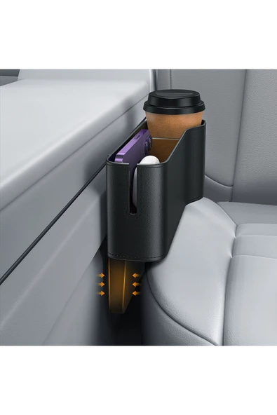 Baseus OrganizeFun Serisi Araç Konsol ve Koltuk Yanı Organizer - Siyah - Resim 5