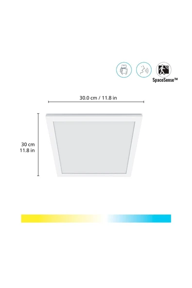 Wiz Beyaz Akıllı Sıva Üstü Sarı-Beyaz Ambiyans Kare Panel Tavan Armatürü 12W - 2