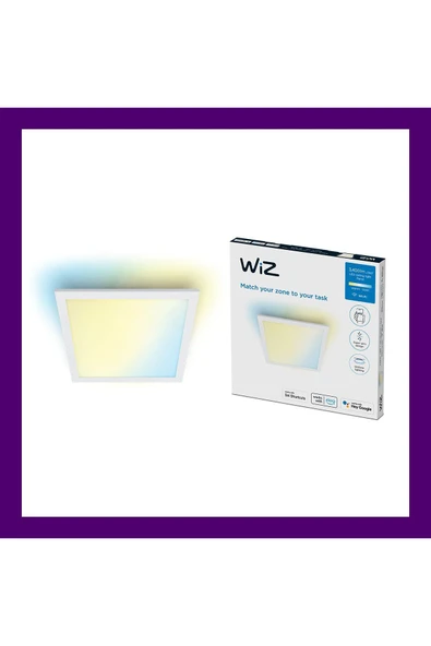Wiz Beyaz Akıllı Sıva Üstü Sarı-beyaz Gün Işığı Kare Panel Tavan Armatürü 36w - 2