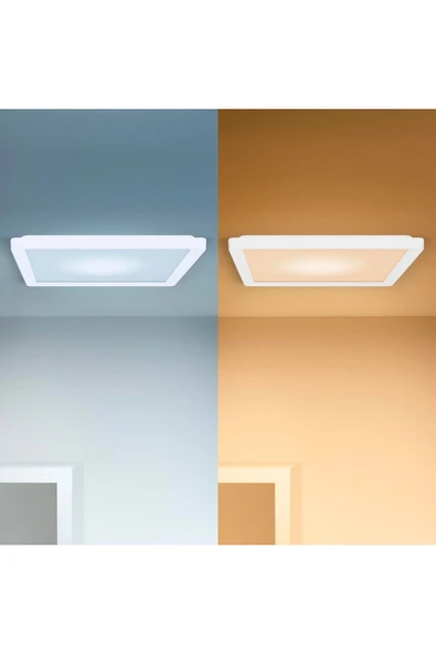 Wiz Beyaz Akıllı Sıva Üstü RGB Kare Panel Tavan Armatürü 17W - Resim 4