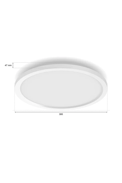Philips Hue Surimu Beyaz Sıva Üstü RGB Akıllı LED Yuvarlak Panel Tavan Armatürü 40 cm çapında 2850 Lumen - 2