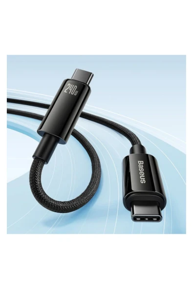 Baseus Tungsten Gold 240W Type-C toType-C 2m Hızlı Şarj & Veri Kablosu - 3